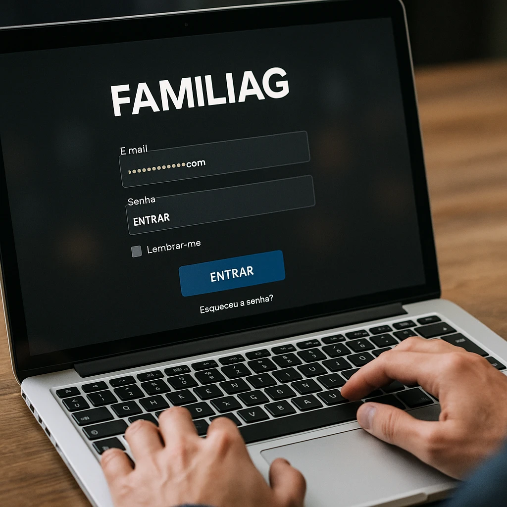 Criar uma nova Conta no plataforma FAMILIAPG